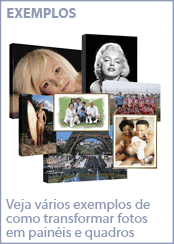 Veja v�rios exemplos de como transformar suas fotos em pain�is e quadros
