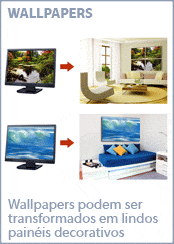 Wallpapers podem ser transformados em lindos pain�is decorativos